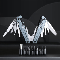 VOLGENDE 15 In 1 Rvs Multifunctionele Tang Met 15 PCS Schroevendraaier Heads Multifunctionele Draagbare EDC Zakmessen To