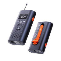 VOLGENDE 6 in 1 handmatige krachtcentrale BEN FM radio Zaklamp Noodwaarschuwingslampje 4500mAh Powerbank voor buiten