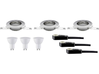 Nice Price 3953 Inbouwlamp Set van 3 stuks LED GU10 9 W IJzer (geborsteld)
