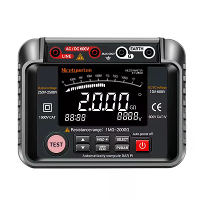 Isolatiemeter Hoge Spanning Megohmmeter 250V 2500V 1MΩ 40GΩ Digitale Weergave AC DC Spanning Meting Auto Range Professio