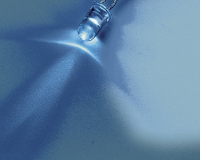 Nichia NSPB500AS Sel. WV/W Bedrade LED Blauw Rond 5 mm 11000 mcd 15 ° 20 mA 3.2 V