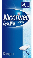 Nicotinell Kauwgom Cool Mint 4 mg   voor stoppen met roken