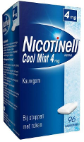 Nicotinell Kauwgom Cool Mint 4mg   voor stoppen met roken