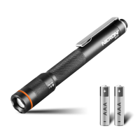 NICRON B22W LED Pocket Pen Light 120 Lumens Draagbare Zoombare Zaklamp met Clip voor Inspectie Outdoor Camping Zaklamp 2