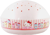 Niermann 80034 LED nachtlamp met projector Rond Hello Kitty LED Roze