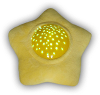 Niermann 80038 LED nachtlamp met projector Ster Pluche ster LED Geel