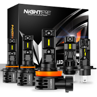 NightEye Auto Verlichting A315 S7 Een Paar 20000LM 6500K LED Autokoplampen 70W Auto Koplamp IP68 Waterdicht voor Gemodif