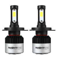 Nighteye Led Headlights 9005 9006 H4 H7 H11 Universal Cob Led Headlight 36w 4500lm 6500k Bulbs