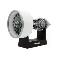 NikolaToy A380 Vliegtuig Turbofan Motor Model TR900 Creatieve Bureau Ornamenten 23cm / 9in Fysica Experiment Wetenschapp