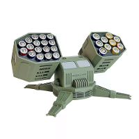 NIKOLATOY Anti Luchtdoelraket Vormige Batterijopslagdoos 27 Gaten Geschikt voor AA/AAA Batterijen Doe Het Zelf Novelle C