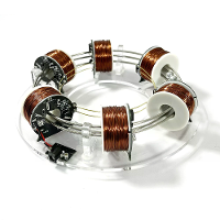 NIKOLATOY Elektromagnetische Spoel Versneller 6 Spoelen Doe Het Zelf Creatieve Nieuwe High Tech Bureau Ornamenten Wetens