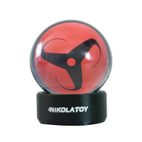 NIKOLATOY Kaleidoscoop Sharingan Kristalbal Oplaadbare LED Muziek Rhythmus Weergave Bureaudesktop Ornament Wetenschappel