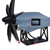 NIKOLATOY T56 A 15 Turboprop Motof Model van C 130 Hercules Transpoftvliegtuig DIY KIT Creatieve Bureau Ornamenten Versi