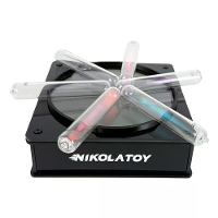 NIKOLATOY Tesla Plasma Reactieglaas Sealed Rare Gas Lichtgevende Buis Set Creatieve Desktop Decoratie Wetenschappelijke