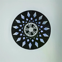 NIKOLATOY Tijdreizen Visuele Kunst Creatieve Desktop Ornamenten LED Spiraalkunst Wandlamp