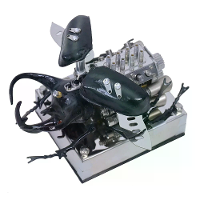 NIKOLATOY V8 Alloy Mechanical Model Desktop Ornament Science Discovery Toys Gifts