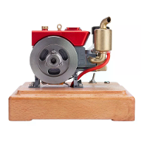 NikolaToy voor MUSA 1/8 2.6Cc Mini Eéncilinder 4 Takt Gas Powered Motor Engine Model Fysica Experiment Wetenschappelijke