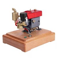NikolaToy voor MUSA 1/8 2.6Cc Mini Enkelvoudige Cilinder 4 Takt Gas Aangedreven Motor Engine Model Natuurkunde Experimen
