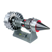 NikolaToy 40 cm Middelgrote TR900 Turbofan Motor Model Bureau Decoraties Wetenschappelijk Onderwijs Ontdekkingsspeelgoed