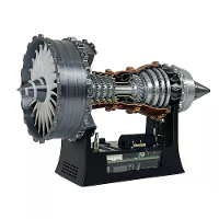 NIKOLATOY 25cm Super RRTrent 900 Turbofan Motor Model met Borstelloze Motor Vooraf Geassembleerde Decoratie Wetenschap O