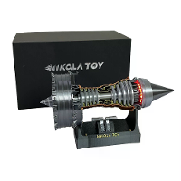NIKOLATOY Kleine Grootte 24cm TR900 Turbofan Motor Model Decoratie Wetenschap Ontdekking Speelgoed