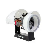 NIKOLATOY Kleine maat 35 cm Trent 900 turbofan motor model wetenschappelijke ontdek speelgoed