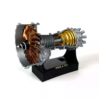 NikolaToy TR900 21cm Kleine Maat Turbofan Motor Model Hoge Precisie Ambacht Decoratieve Ornamenten Wetenschappelijke Ont