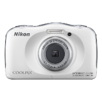 Nikon W 100 Weiã Digitale Camera 13.2 Mpix Zoom Optisch: 3 X Wit Full Hd Video Opname, Onderwatercamera, Schokbestendig, Wifi
