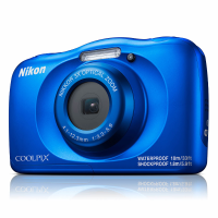 Nikon W150 Digitale camera 13.2 Mpix Zoom optisch: 3 x Blauw Waterdicht, Stofdicht, Schokbestendig, Bluetooth, Onderwatercamera