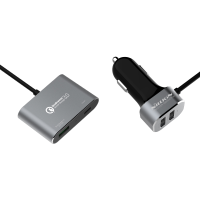 Nillkin 4 Ports Usb Power Share Car Charger With Qc3.0 For Xiaomi 6 Samsung S8 Iphone 77plus