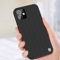 NILLKIN Anti Vingerafdruk Antislip Nylon Schokbestendige beschermhoes van synthetische vezels voor iPhone 12 Mini 5,4 in