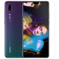 NILLKIN HD Ultra dunne Anti vingerafdruk schermbeschermer met lensbeschermfolie voor Huawei P20