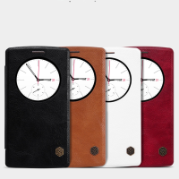 Nillkin Qin Hollowed Out Flip Genuine Leather Card Cover Smart Case For Lg G4