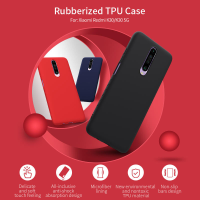 NILLKIN Smooth Shockproof Soft Rubber Gewikkelde Siliconen Beschermhoes voor Xiaomi Redmi K30 Niet origineel