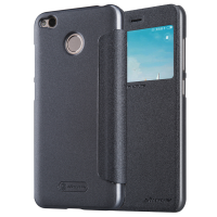 Nillkin Sparkle Pu Leather Case Window Smart Sleep Flip Cover For Xiaomi Redmi 4x