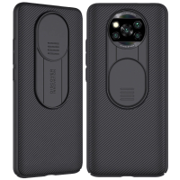 NILLKIN voor POCO X3 PRO/POCO X3 NFC Case Bumper met Slide Lens Cover Shockproof Anti Scratch TPU + PC Beschermhoes