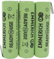 NiMH Accupack 3.6 V 2200 mAh AA (penlite) Z soldeerlip Emmerich ReadyToUse 3AA ZLF