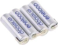 NiMH Accupack 4.8 V 1900 mAh AA (penlite) Z soldeerlip Panasonic eneloop Reihe F1x4