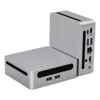 Ninkear N4 Mini PC AMD Ryzen 7 4600H 6 Kerns 12 Threads 16GB RAM 512GB SSD WIFI 6 BT5.2 4K Drievoudig Output HD Type C W