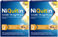 Niquitin Clear Pleisters 14mg Stap 2 Duoverpakking