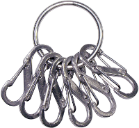 NITE Ize NI KRGS 11 R3 KeyRing 6 S Biner Sleutelring Zilver 1 stuk(s)