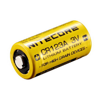 Nitecore Cr123a 1550mah 3v Lithium Battery For Flashlight
