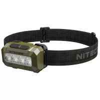 Nitecore HA19 600 lumen hoofdlamp 6 lichtbronnen (3000K/4500K/6500K wit + RGB) IP68 waterdichte LED hoofdlamp 2× AA batt