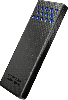 NiteCore Powerbank 10000 mAh Pass Through Charging Li ion Blauw, Antraciet grijs