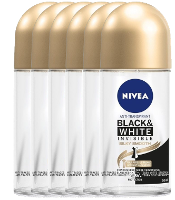 Nivea Black & White Silky Smooth Deodorant Roller Voordeelverpakking