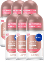 Nivea Derma Control Clinical 100H Ultra Dry Touch Anti transpirant Roller Multiverpakking