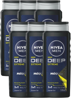 Nivea Men Deep Extreme 3 In 1 Shower Gel Multiverpakking