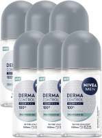 Nivea Men Derma Control Clinical 100H Ultra Comfort Anti transpirant Roller Multiverpakking