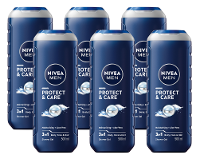 Nivea Men   Protect & Care 3 in 1 Shower Gel Voordeelverpakking