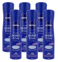 Nivea Protect & Care Anti Transpirant Quick Dry 0% Alcohol Voordeelverpakking